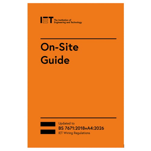 IET official 18th Edition 2018 On Site Guide Book Amendment 4