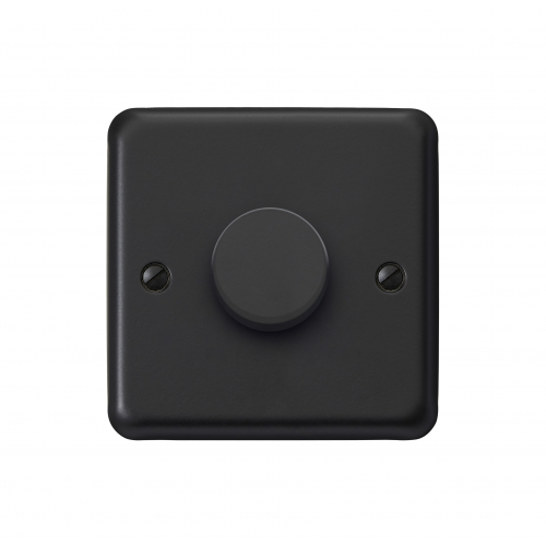 MK RP1537MBK 1g 2w 0-120w Trailing Edge Dimmer Switch Matt Black