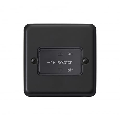 MK RP4860MBK Fan Isolator Switch Matt Black