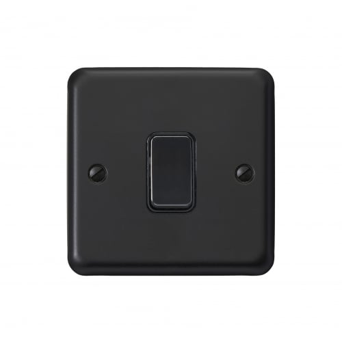 MK RP4671MBK 1 Gang 2 Way Switch Matt Black