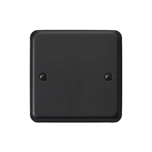 MK RP3330MBK 1 Gang Blank Plate Matt Black