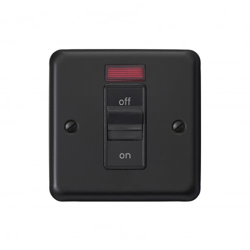 MK RP5106MBK 32a DP Switch+Neon Matt Black