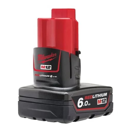 Milwaukee M12B6 M12 6.0Ah Redlithium Battery