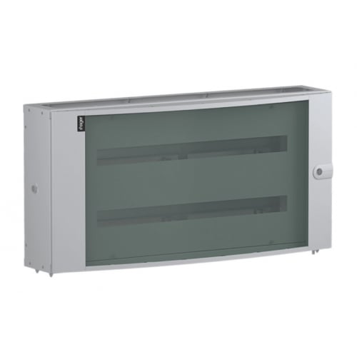 Hager JF803EG 68 Module Din Extension Box Glazed for JF Panelboards