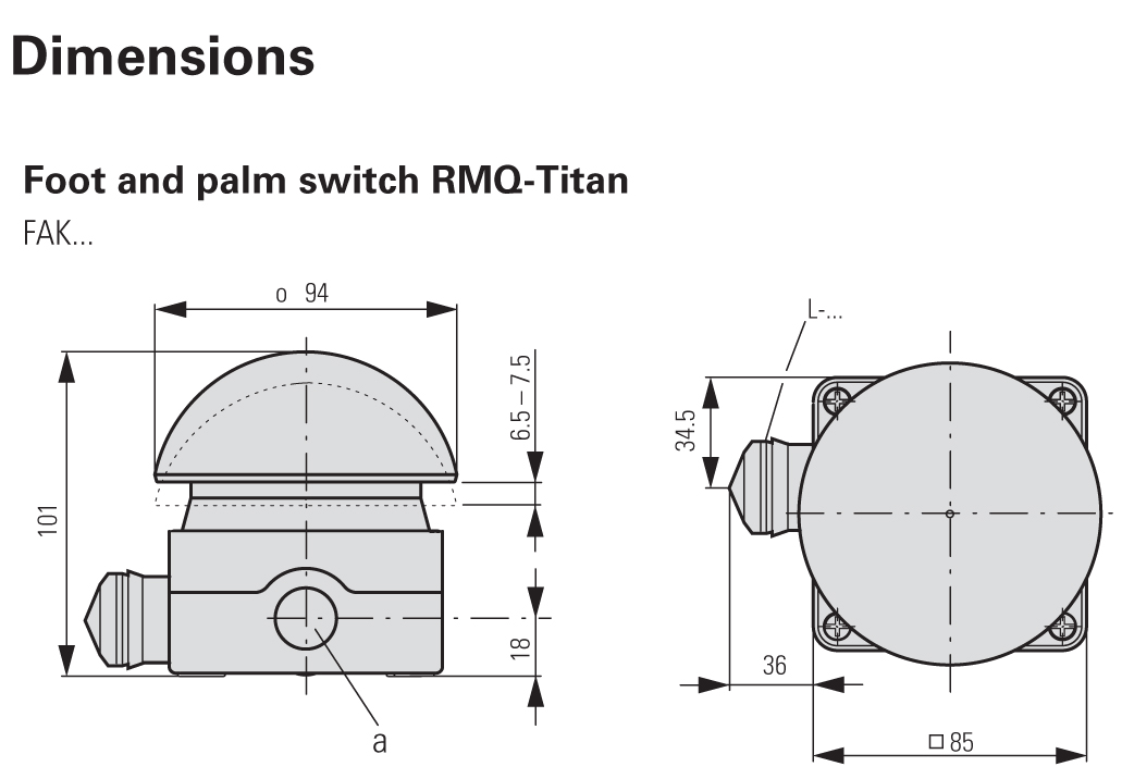MOELLER EATON FAK-R/KC11/I Palm Switch – Genuine German-Made, New In Box (Not From China)